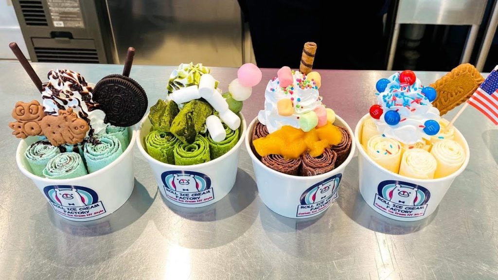 japanese food - Ice Cream Rolls  ロールアイス